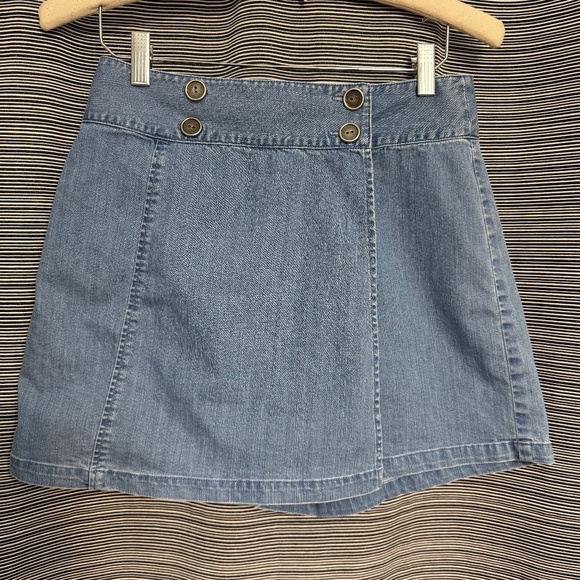 Talbots Pants - Talbots Vintage Cotton Blend Denim Stretch Skort Medium Wash Size 6 Petite